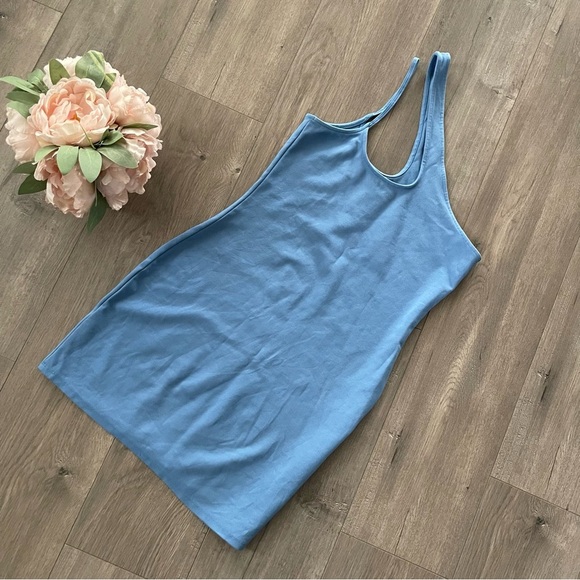 New Abercrombie & Fitch Blue One Shoulder Bodycon Dress - Picture 3 of 5
